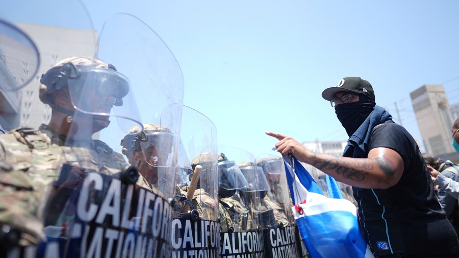 If the LA protests are so dangerous, why isn’t Trump deploying the Insurrection Act? 