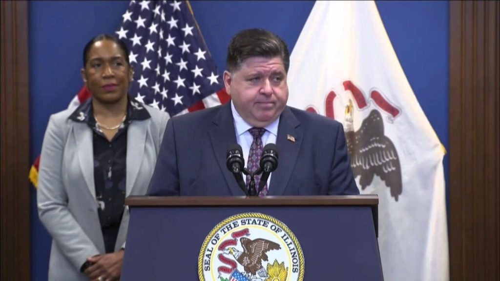 Illinois Governor Pritzker announces his campaign for a third term and criticizes Trump's policies.