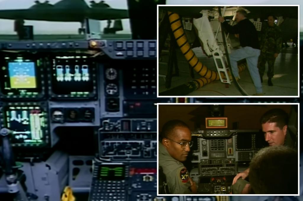 Inside a B-2 bomber's cockpit