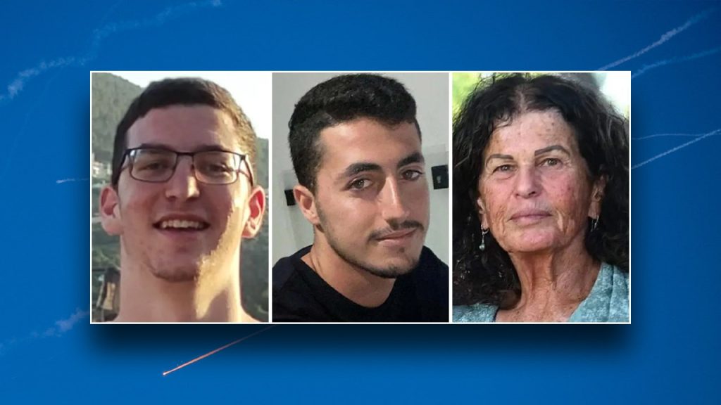 Israel retrieves the bodies of three additional hostages taken by Hamas after the October 7 attacks.