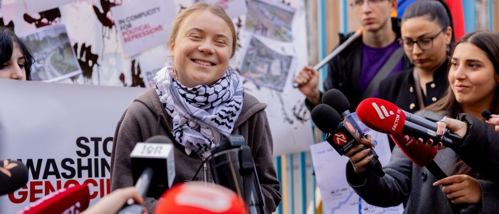 It seems Greta Thunberg won't be helping Gaza after all.