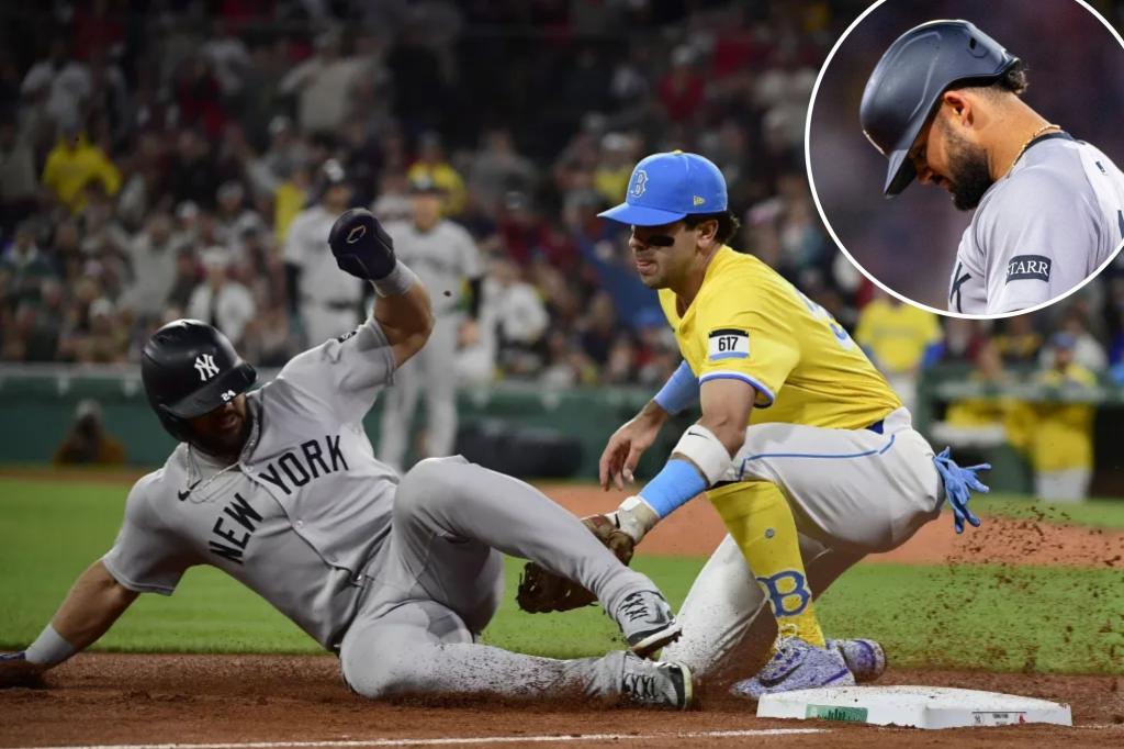 Jasson Dominguez's running mistake at a critical moment costs the Yankees.