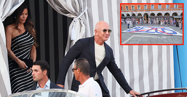Jeff Bezos, Lauren Sánchez, and VIP Guests Driven to Leave Venice Wedding Venue Due to Growing Protests