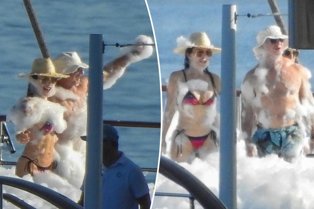 Jeff Bezos and Lauren Sánchez host extravagant foam party on $500 million superyacht before their wedding