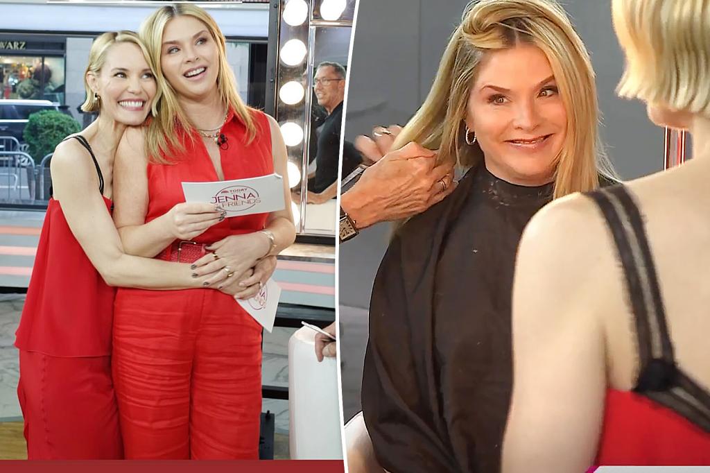 Jenna Bush Hager unveils a striking 'White Lotus'-inspired haircut on the 'Today' show.