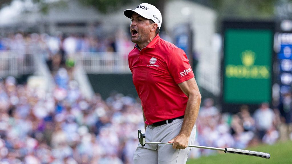 Keegan Bradley, the Ryder Cup captain, triumphs at the Travelers Championship in an exciting manner.