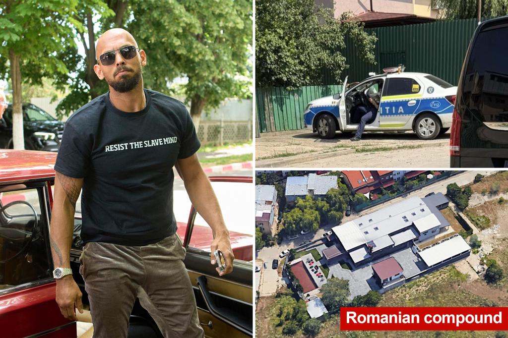 Knife-wielding intruder attacks construction worker at Andrew Tate's Romanian property