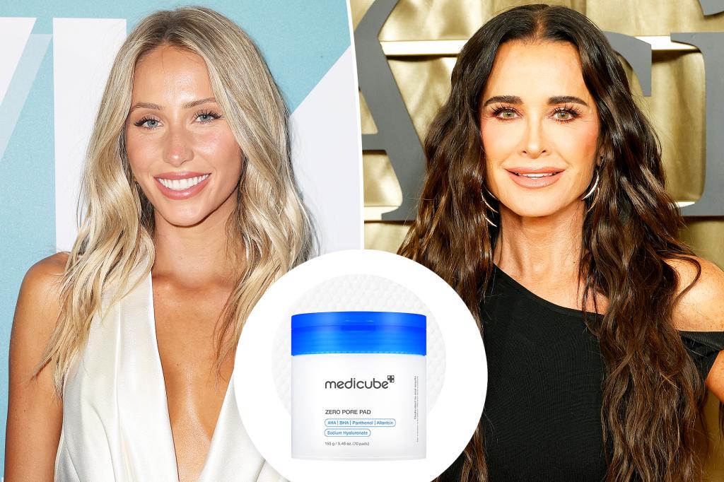 Kyle Richards and Alix Earle's pore-refining toner pads are currently over 50% discounted