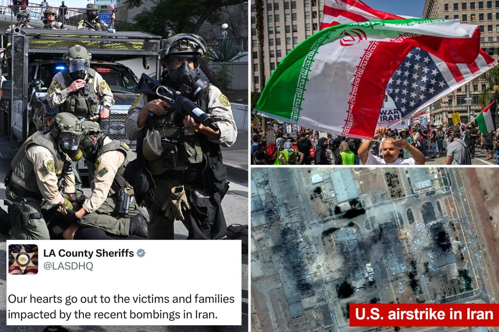 LA Sheriff's department removes posts labeling US airstrikes on Iran's nuclear sites as 'tragic' after receiving criticism.