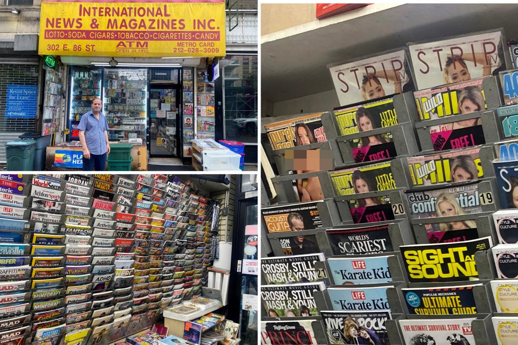 Last magazine store on NYC's Upper East Side to shut down as customers purchase remaining adult content