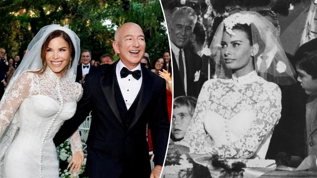 Lauren Sánchez experienced a 'princess' feeling in a lace dress modeled after Sophia Loren.