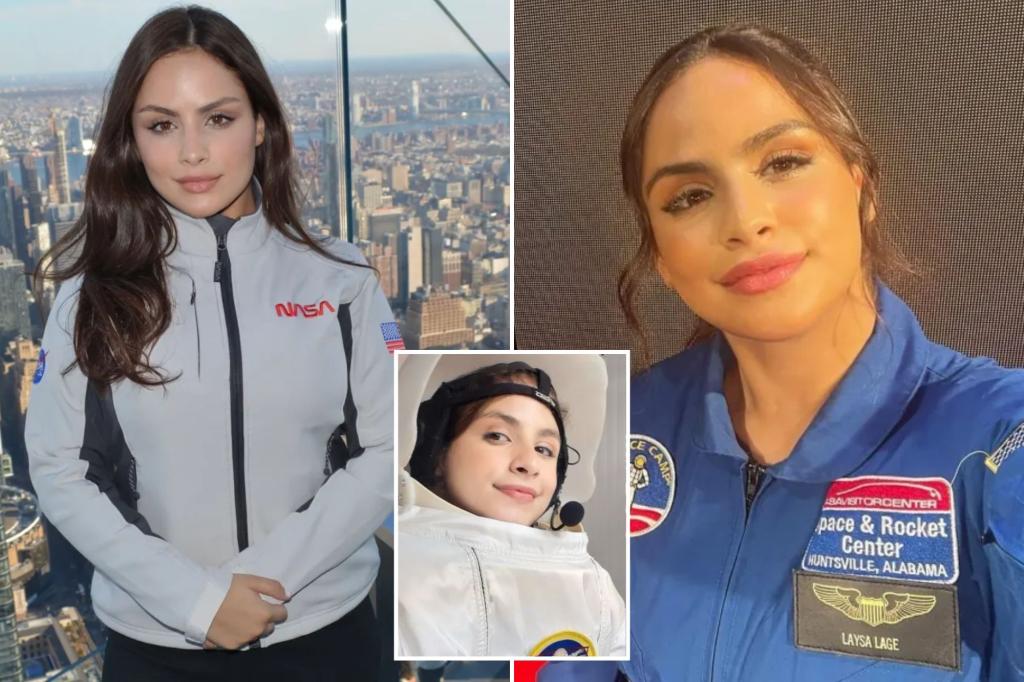 Laysa Peixoto, a glamorous social media figure, faces criticism from NASA after saying she was chosen to go to space.