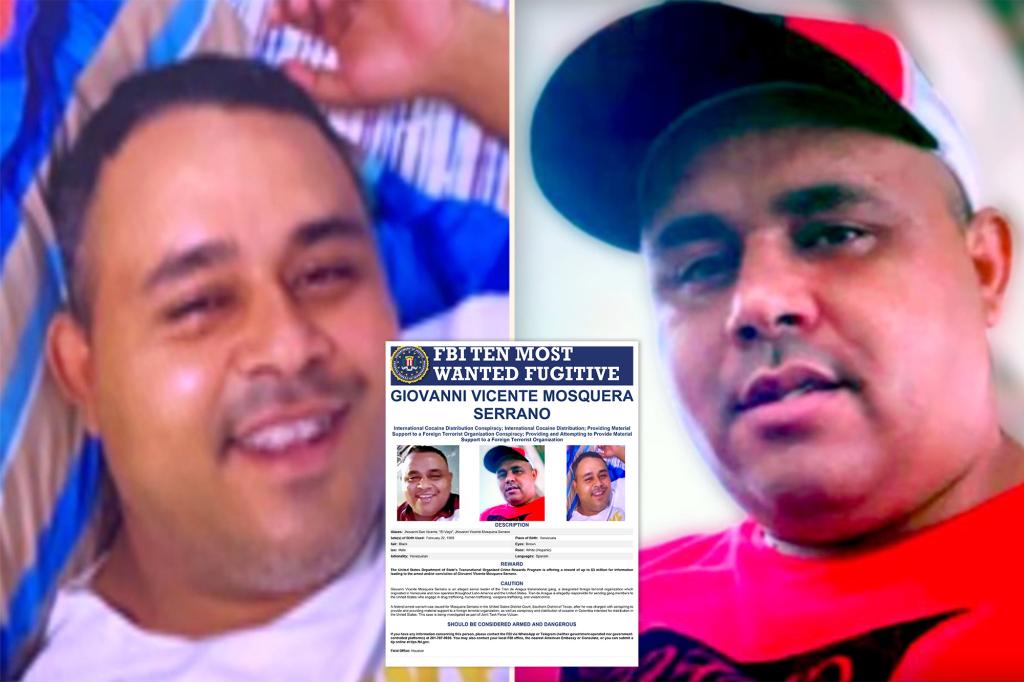 Leader of Tren de Aragua gang added to FBI's Ten Most Wanted list