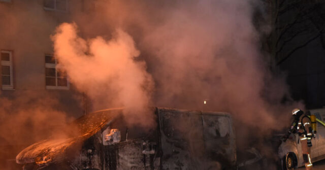 Left-Wing Protesters Set Fire to Amazon and Telecom Company Vans in Berlin
