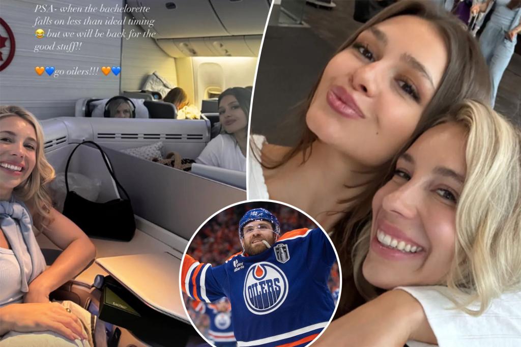 Leon Draisaitl's fiancée starts her bachelorette party with a victory in Game 1.