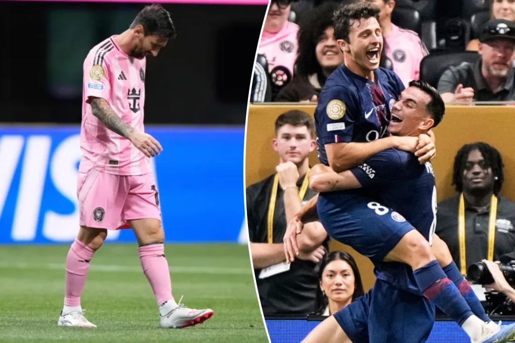 Lionel Messi and Inter Miami eliminated from FIFA Club World Cup by PSG