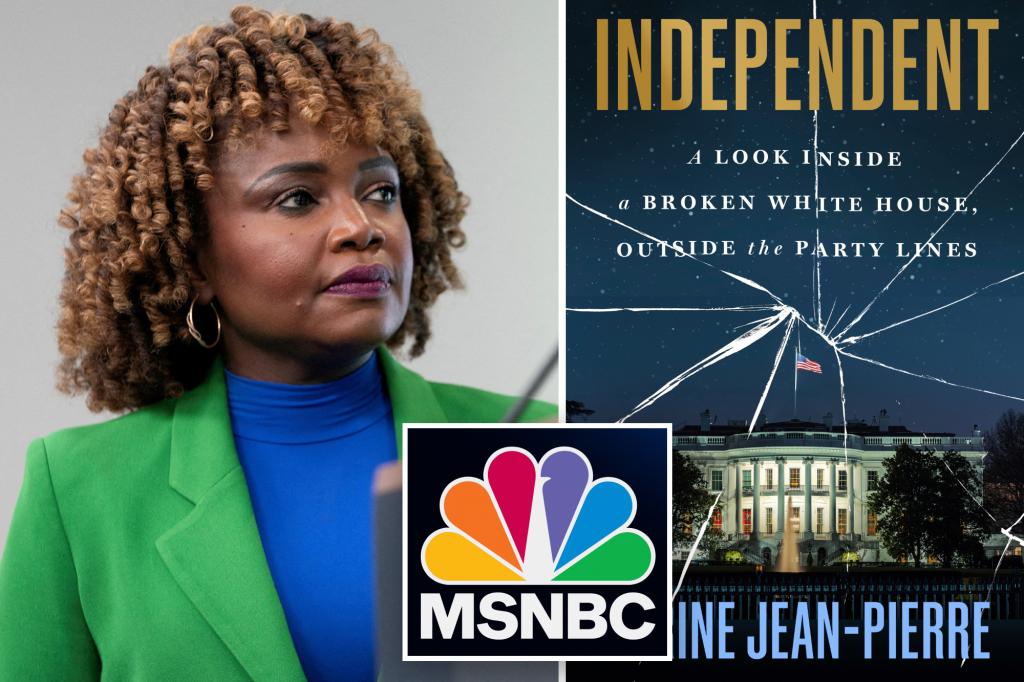 MSNBC quiet on the consequences of Karine Jean-Pierre's White House memoir
