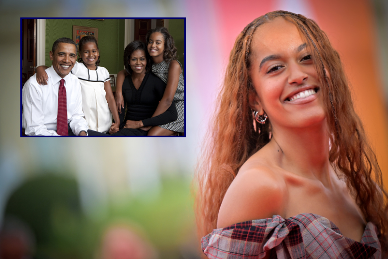 Malia, daughter of Barack Obama, removes her last name