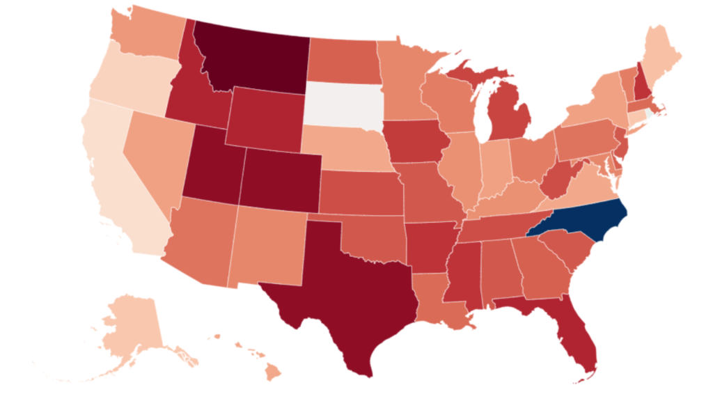Map Highlights States Where Individuals Are Losing Their Health Care Coverage