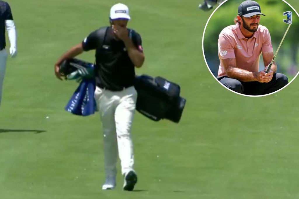 Max Homa does not make the cut for the US Open after caddying for 36 holes.