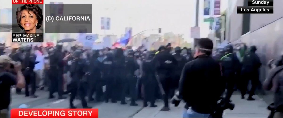 Maxine Waters Asserts Calmly That There Was 'No Violence' in LA