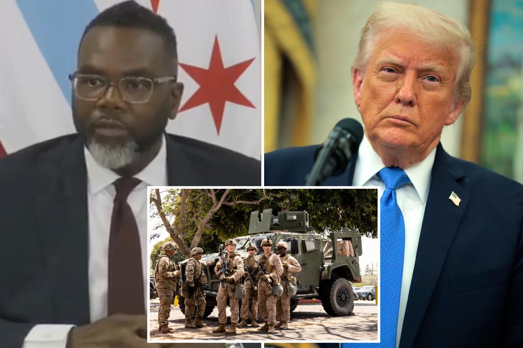 Mayor Brandon Johnson cautions Trump not to send federal troops to enforce immigration laws in Chicago.