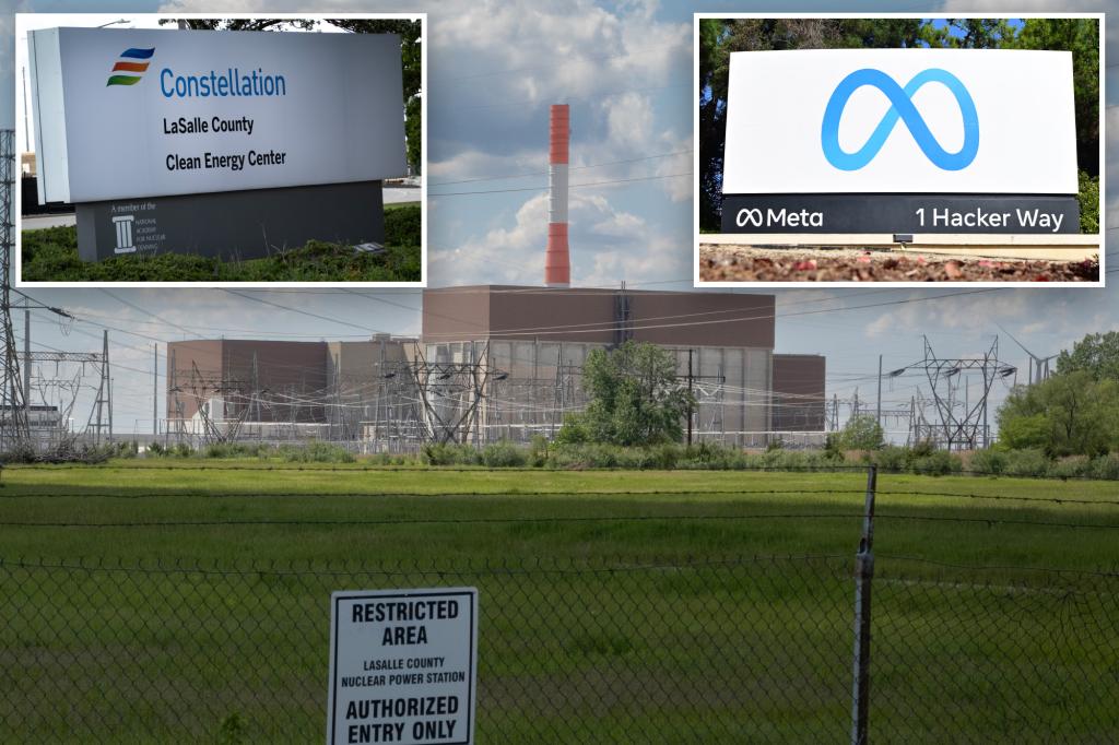 Meta agrees to a 20-year contract for a nuclear power plant to supply energy for AI