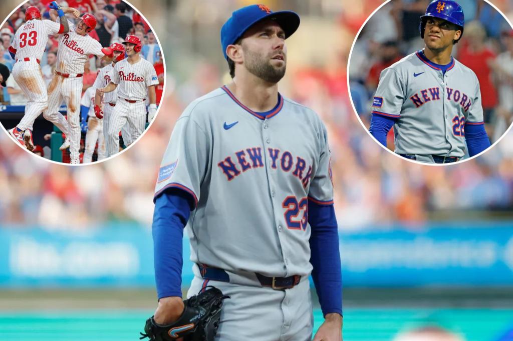 Mets seem defeated once more as they are dominated by the Phillies in a rough defeat