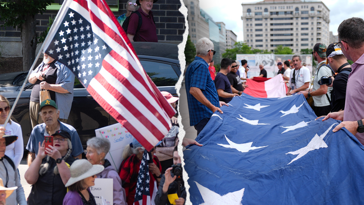 Military's 250th anniversary parade highlights political division on Trump's birthday