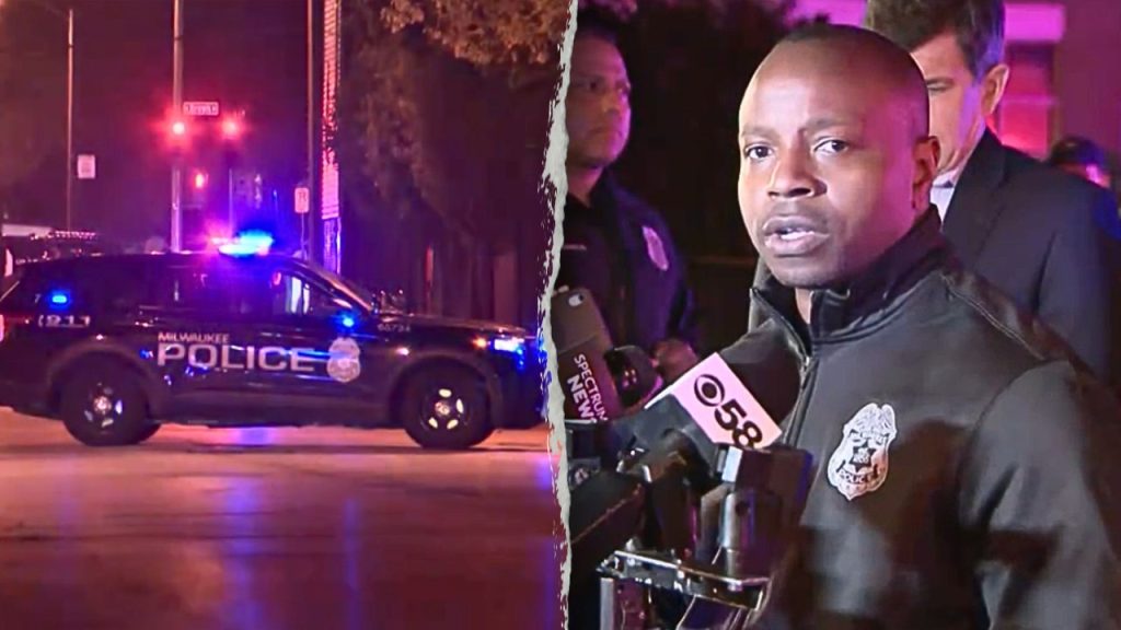 Milwaukee police officers attacked, with one seriously injured as the shooter remains free.