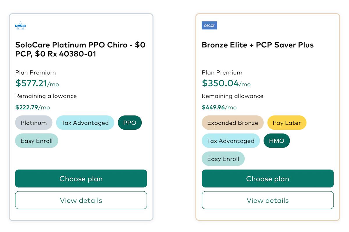 More companies are having employees find their own health insurance.