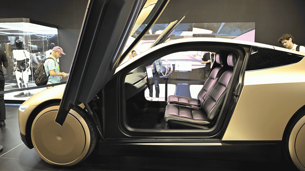 Musk announces Tesla's AI robotaxi is now offered in Austin for a flat rate of $4.20.