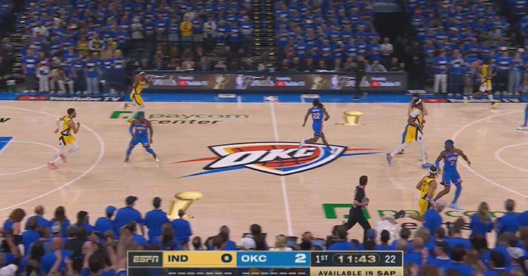 NBA Finals logos showed up on the court in the least creative manner after fan feedback.