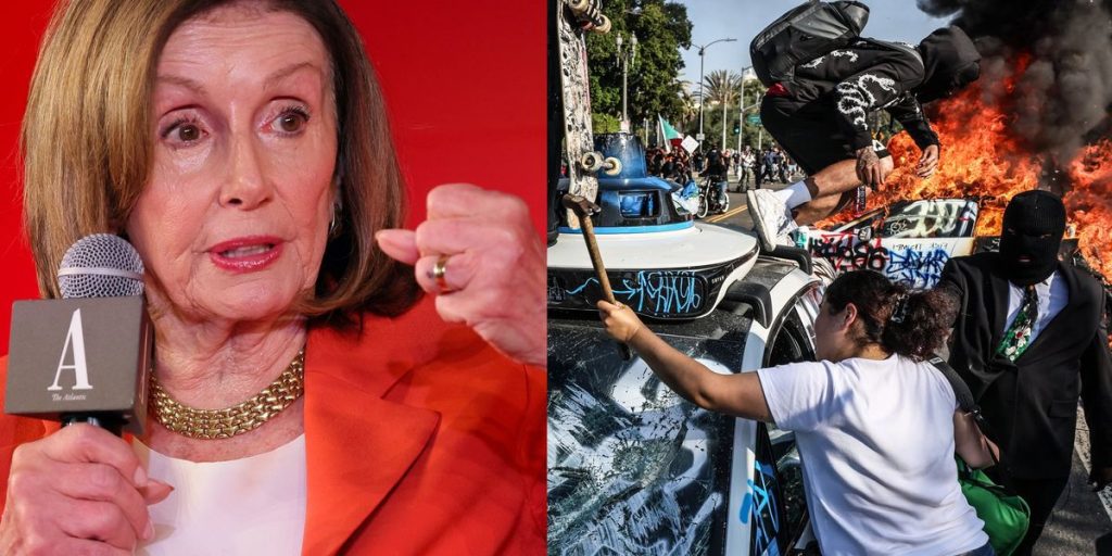 Nancy Pelosi receives harsh criticism for claiming that the 'exuberance of the moment' caused the LA riots.