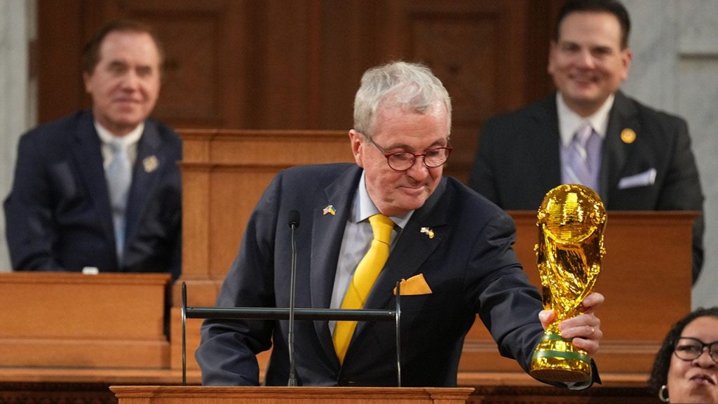 New Jersey gets ready as the countdown to the World Cup final reaches one year.