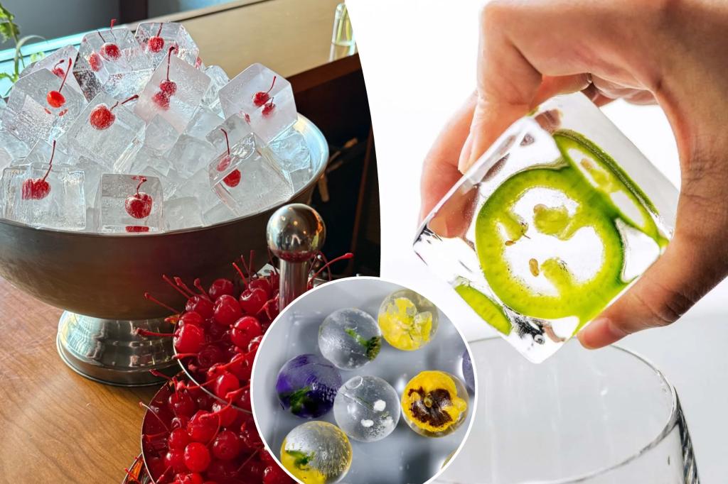 New Yorkers enjoying cocktails and seeking relief from the heat with upscale ice, and bars are willing to invest in the enhancement.