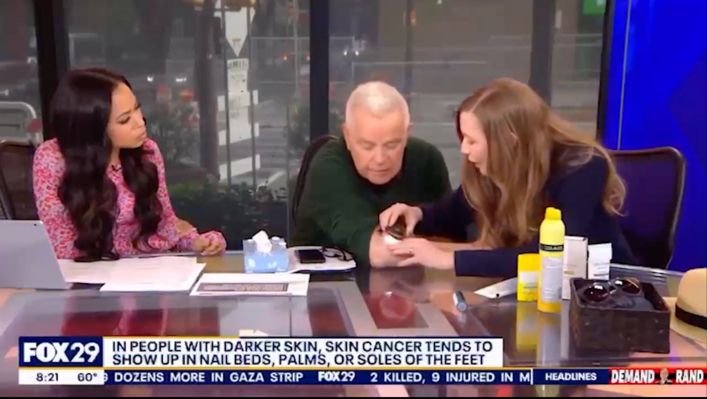 News anchor in Philadelphia reveals skin cancer diagnosis while on air