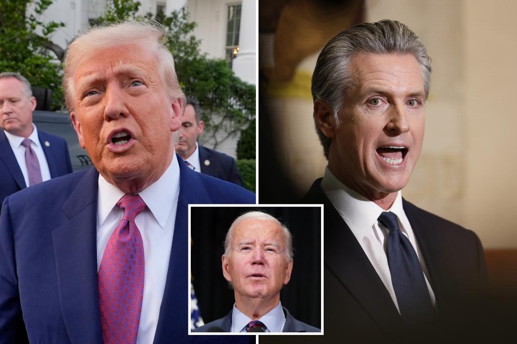 Newsom attempts to treat Trump like Biden, claims he's 'not fully present'