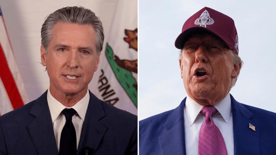 Newsom criticizes Trump's blatant misuse of power