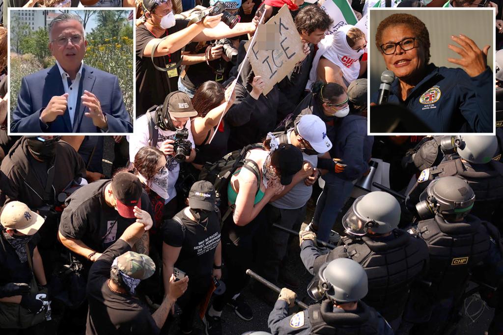 Officer from the Rodney King riots states that LA Mayor Karen Bass reacted ‘too late’ to violence against ICE.