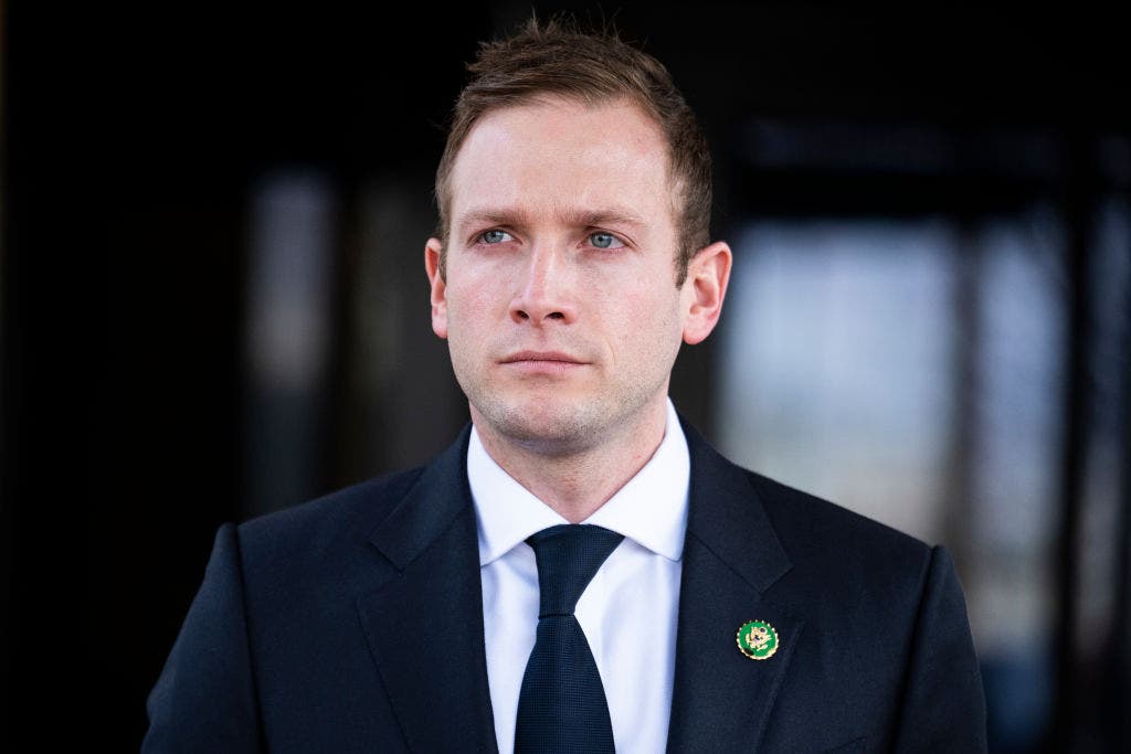 Ohio Republican claims a man with a Palestinian flag forced him off the road.