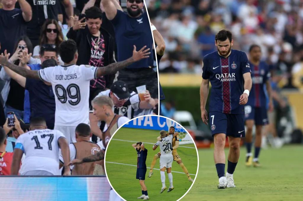 PSG surprised by Botafogo in shocking FIFA Club World Cup defeat