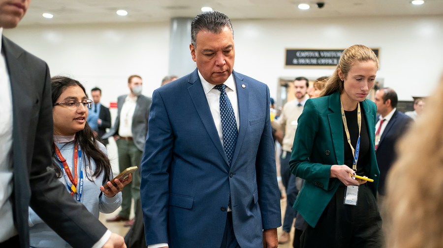 Padilla refutes allegations that he approached Noem aggressively at the LA press conference.