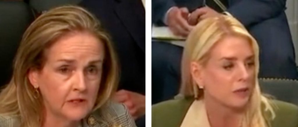 Pam Bondi Confronts Democratic Representative Madeliene Dean During Hearing