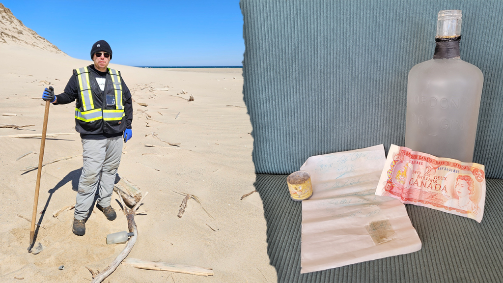 Parks Canada discovers a long-lost message from a resupply ship off the coast of Nova Scotia