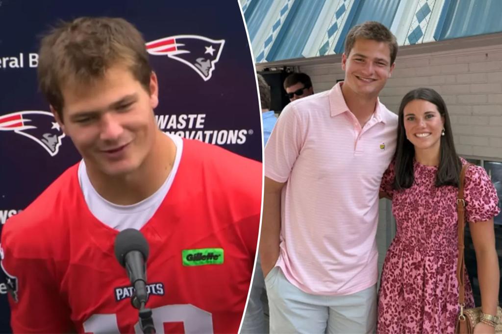Patriots quarterback Drake Maye reveals details about his wedding plans