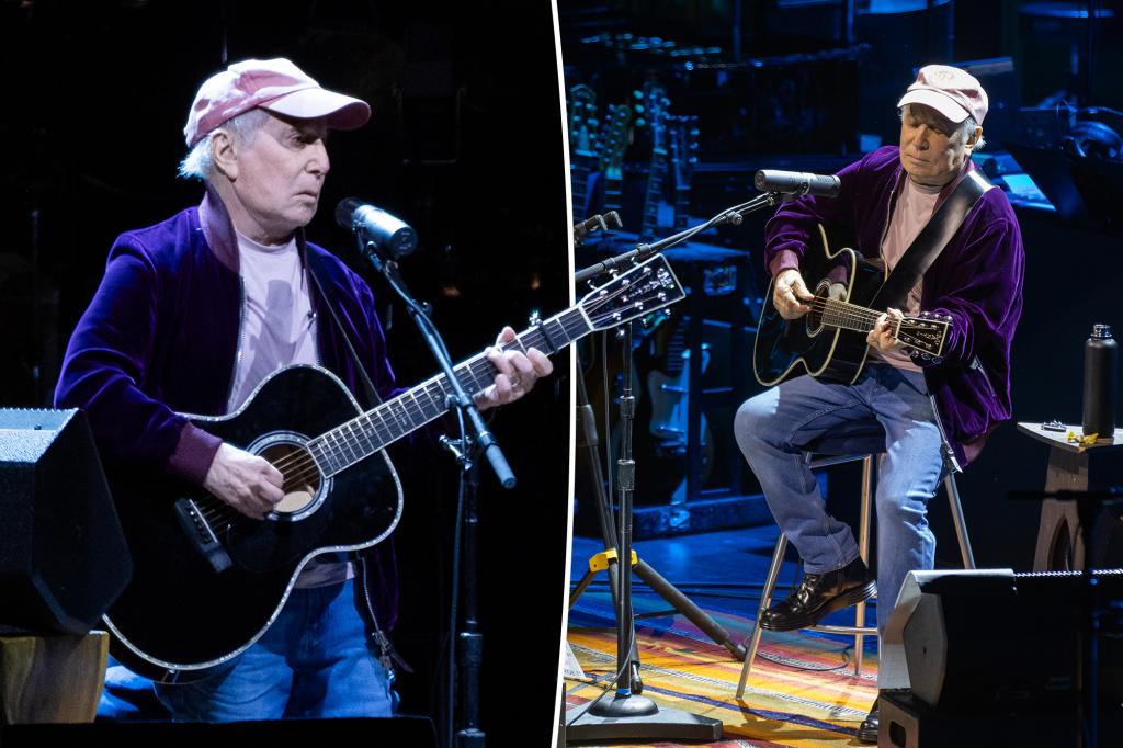 Paul Simon enjoys the 'Quiet' during his comeback tour at a packed NYC concert.