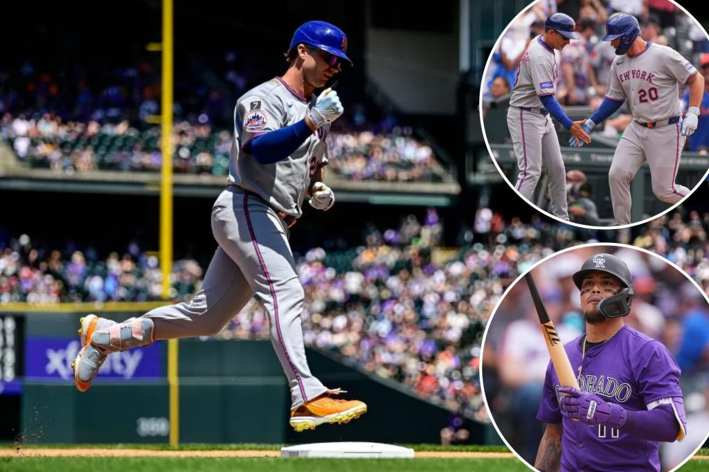 Pete Alonso and the Mets finish off a sweep of the Rockies with a victory full of home runs