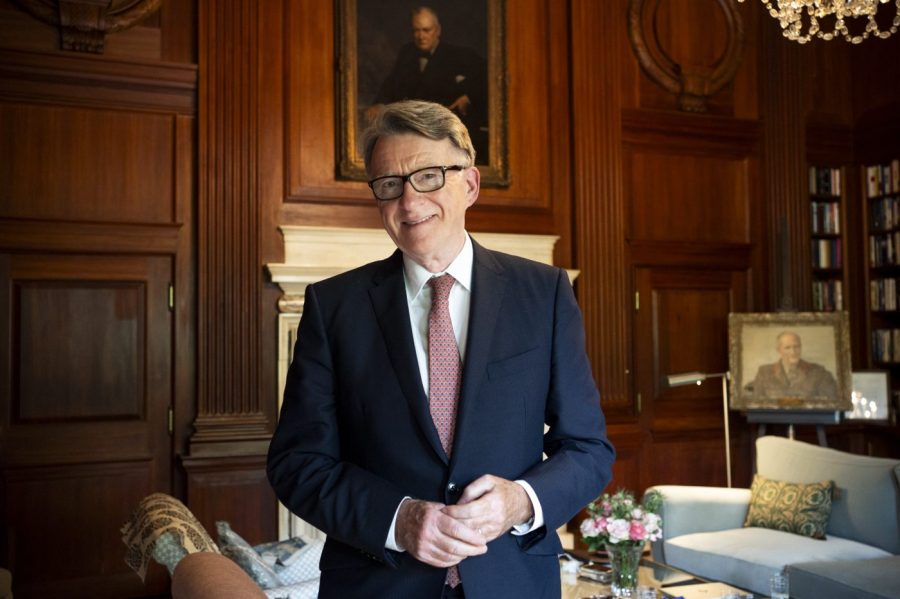 Peter Mandelson, the UK's leading representative in Washington, silences the critics