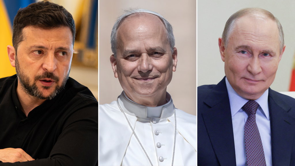 Pope Leo directly appeals for peace to Putin in first conversation about the Ukraine conflict.